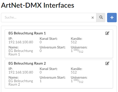 Screenshot 2 Beispiel DMX-Hardware