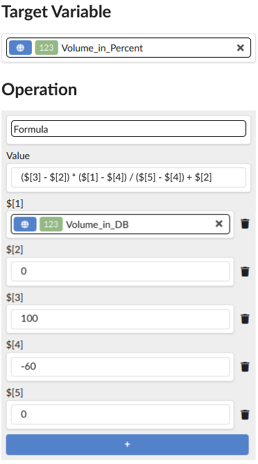 Screenshot Linear conversion between value ranges